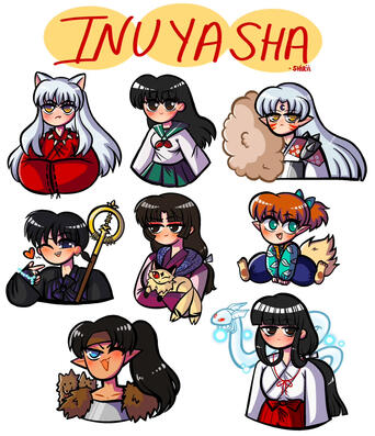 Inuyasha - mystery stickers