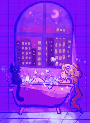 Sailor Moon self care